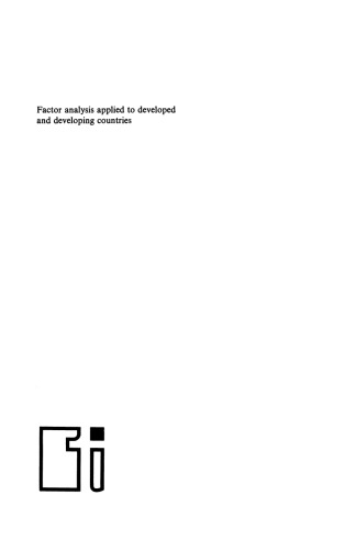 Factor analysis applied to developed and developing countries