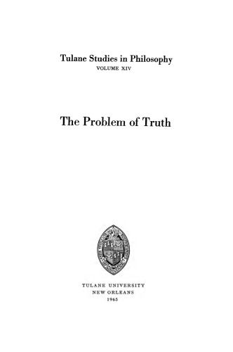 The Problem of Truth