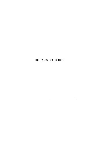 The Paris Lectures