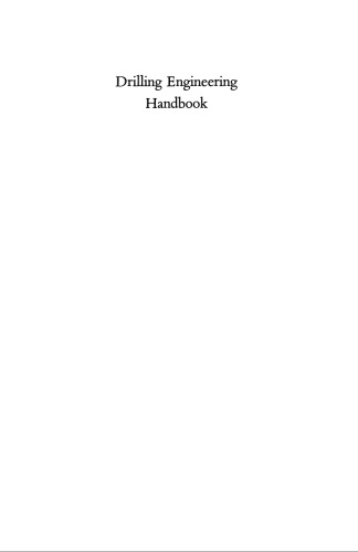 Drilling Engineering Handbook