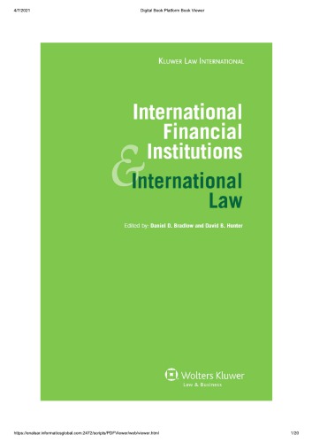 International financial institutions and international law