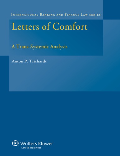 Letters of comfort a trans-systemic analysis