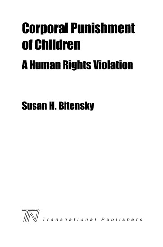 Corporal Punishment of Children: a Human Rights Violation