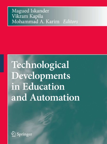Technological developments in education and automation