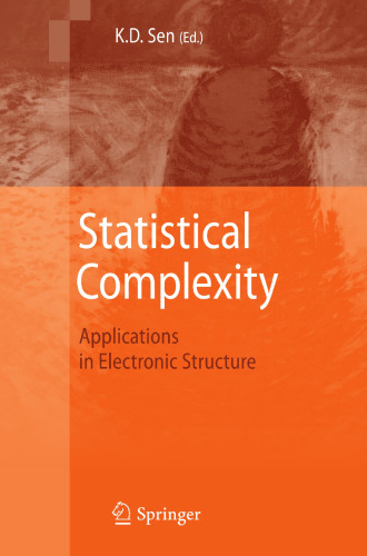 Statistical Complexity: Applications in Electronic Structure