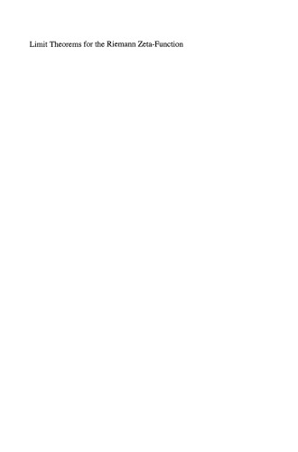 Limit Theorems for the Riemann Zeta-Function
