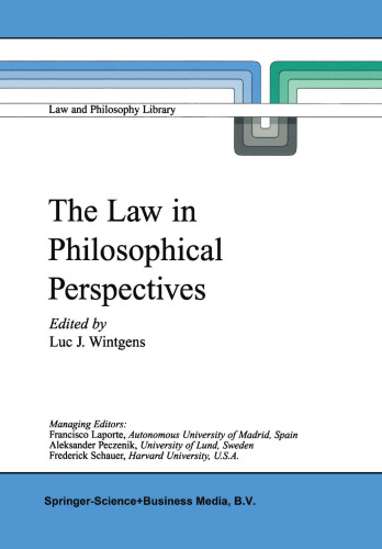 The Law in Philosophical Perspectives: My Philosophy of Law