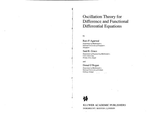 Oscillation Theory for Difference and Functional Differential Equations