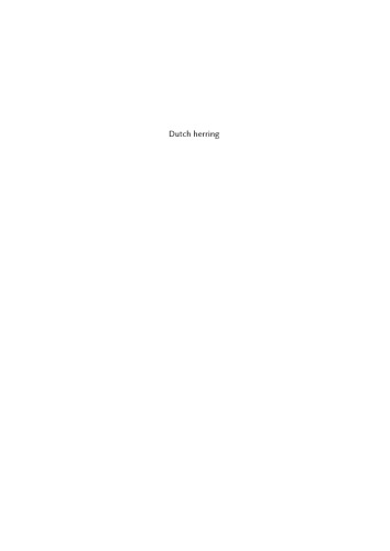 Dutch Herring: An Environmental History, c. 1600-1860
