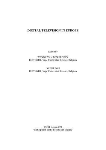 Digital Television In Europe