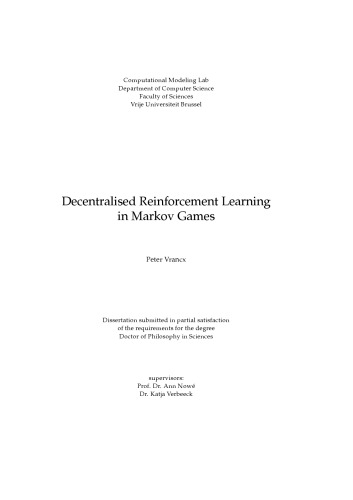 Decentralised Reinforcement Learning in Markov Games