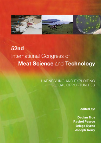 52 nd International Congress of Meat Science and Technology: Harnessing and exploiting global opportunities