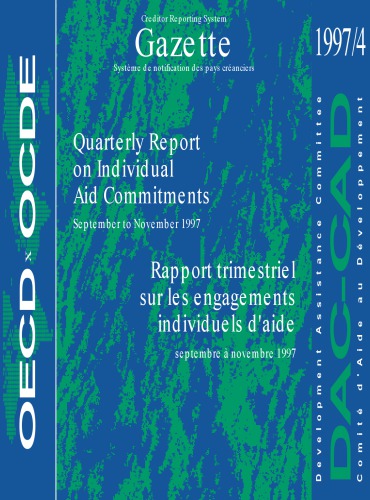 Gazette - Creditor Reporting System: Quarterly Report on Individual Aid.