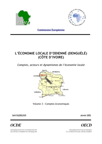 L’économie locale d’Odienné (Denguélé) - Comptes économiques