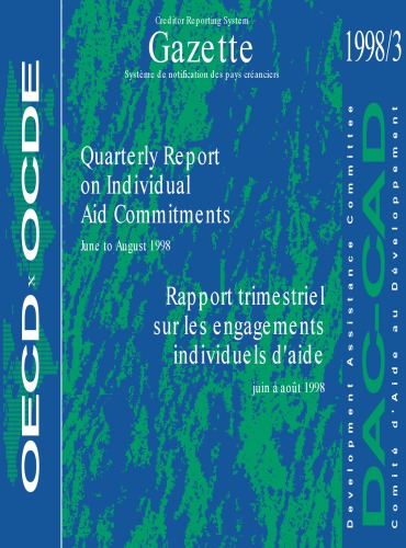 Gazette - Creditor Reporting System: Quarterly Report on Individual Aid.