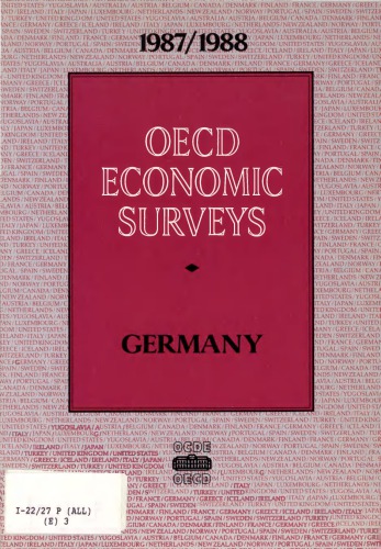 Oecd Economic Surveys: Germany 1987-1988.