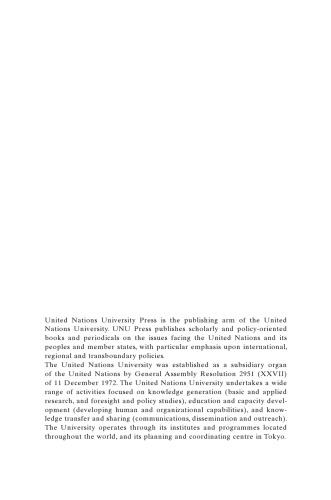 Environmental Governance for Sustainable Development