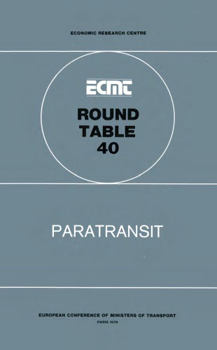 Paratransit : held in Paris on 26th and 27th Jan. 1978