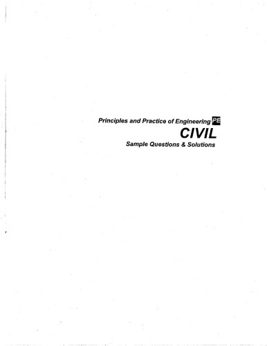 Principle and Practice of Civil Engineering Sample Questions