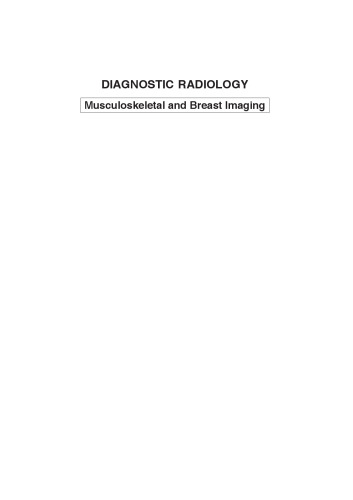 Diagnostic Radiology: Musculoskeletal and Breast Imaging