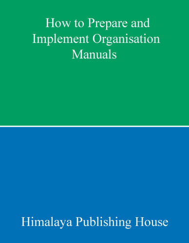 How to Prepare and Implement Organisation Manuals