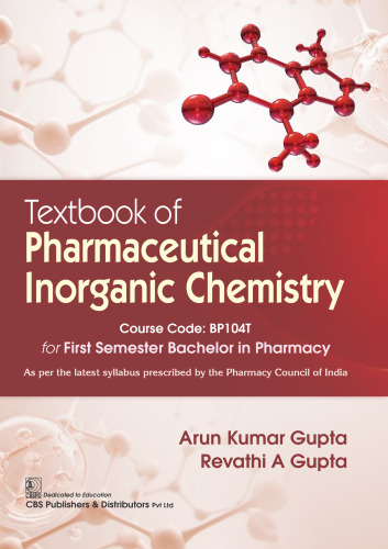 Textbook of Pharmaceutical Inorganic Chemistry
