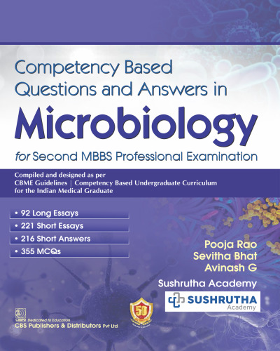 Competency Based Questions and Answers in Microbiology for Second MBBS Professional Examination