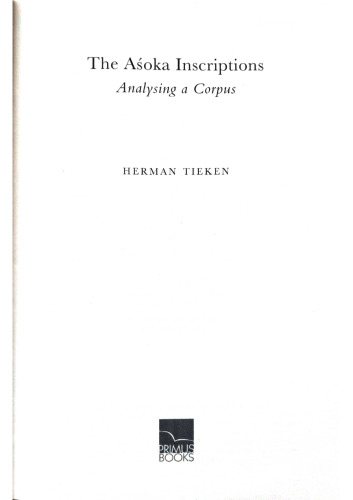 The Aśoka Inscriptions: Analysing a Corpus