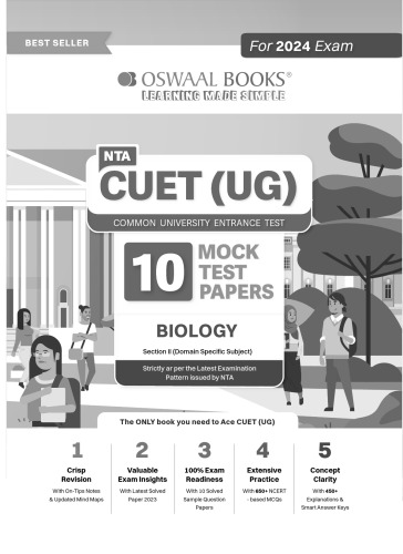 NTA CUET (UG) 10 Mock Test Sample Question Papers Biology (2024)