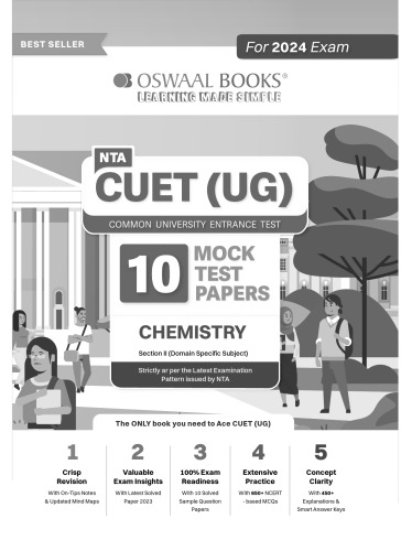 NTA CUET (UG) 10 Mock Test Sample Question Papers Chemistry (2024)