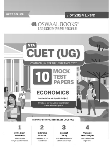 NTA CUET (UG) 10 Mock Test Sample Question Papers Economics (2024)