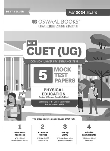 NTA CUET (UG) 5 Mock Test Sample Question Papers Physical Education (2024)