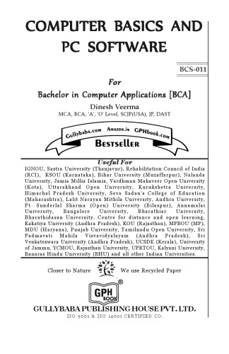 BCS-011 Computer Basics and PC Software