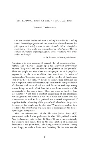 Populism and Its Limits: After Articulation