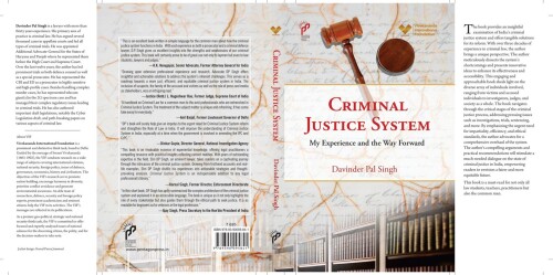Criminal Justice System: My Experience and the Way Forward