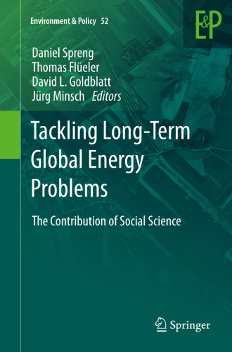 Tackling Long-Term Global Energy Problems: The Contribution of Social Science