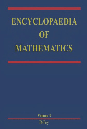 Encyclopaedia of Mathematics. Volume 3. D - Feynman measure