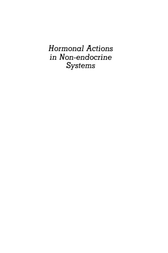 Hormonal Actions in Non-endocrine Systems