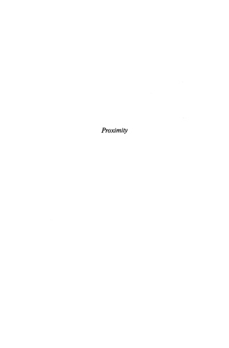 Proximity Levinas, Blanchot, Bataille and Communication