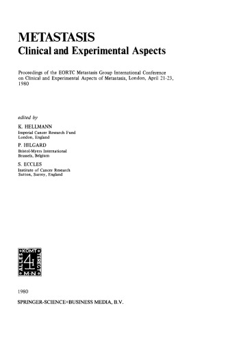 Metastasis: Clinical and Experimental Aspects