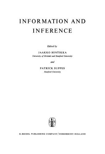 Information and Inference