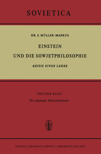 Einstein und die Sowjetphilosophie: Krisis Einer Lehre