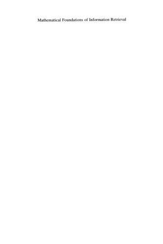 Mathematical Foundations of Information Retrieval
