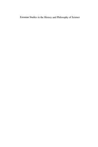 Estonian Studies in the History and Philosophy of Science