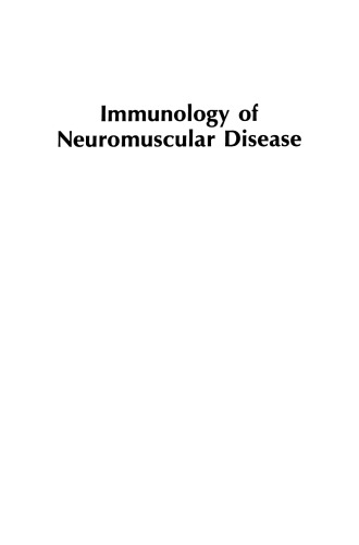 Immunology of Neuromuscular Disease