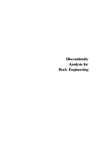 Discontinuity Analysis for Rock Engineering