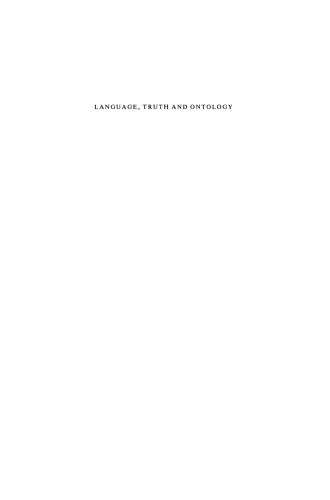 Language, Truth and Ontology