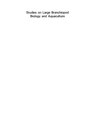 Studies on Large Branchiopod Biology and Aquaculture