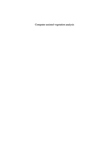 Computer assisted vegetation analysis