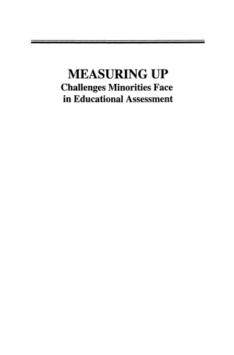 Measuring Up: Challenges Minorities Face in Educational Assessment